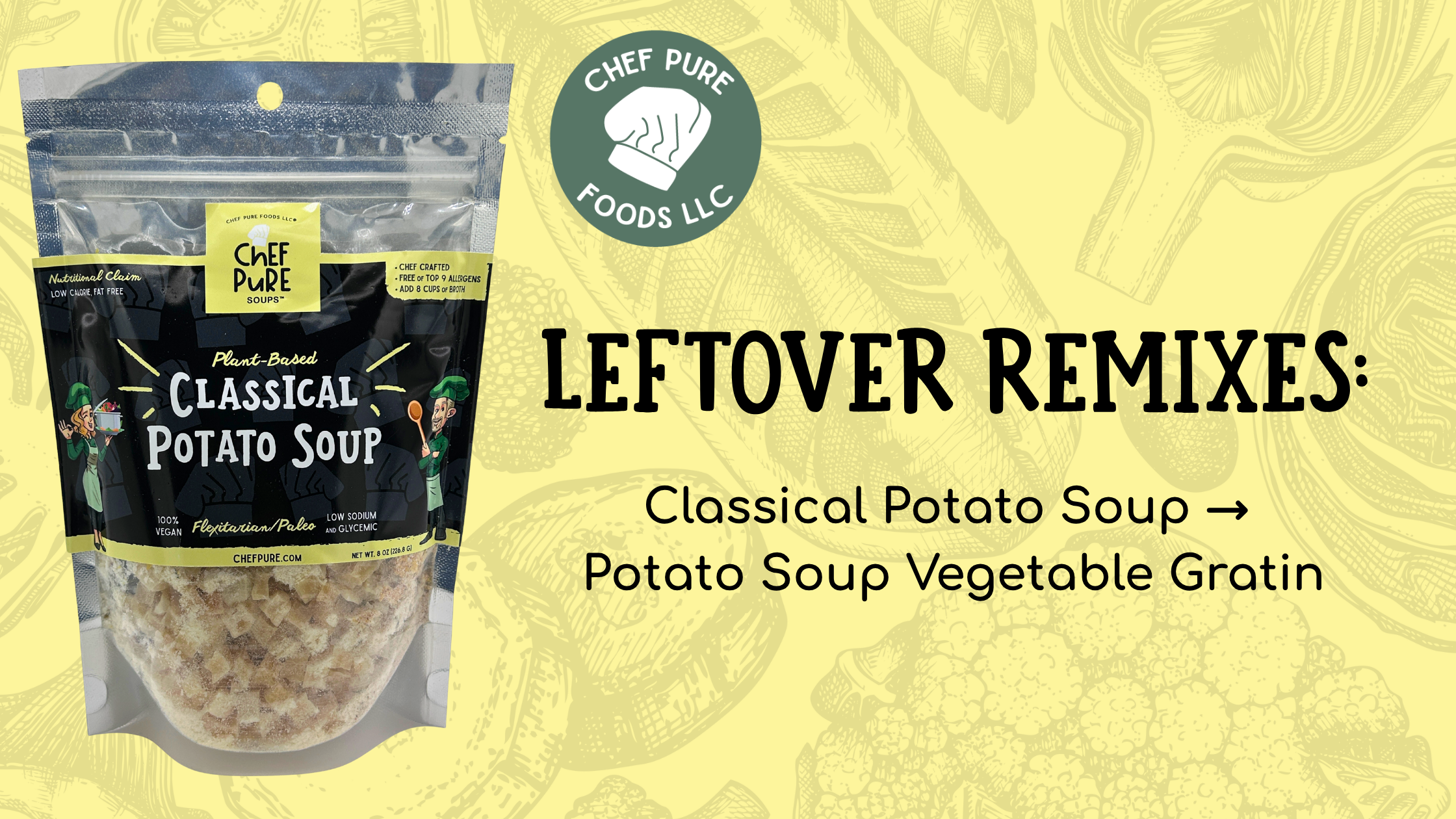 Leftover Classical Potato Soup →  Potato Soup Vegetable Gratin