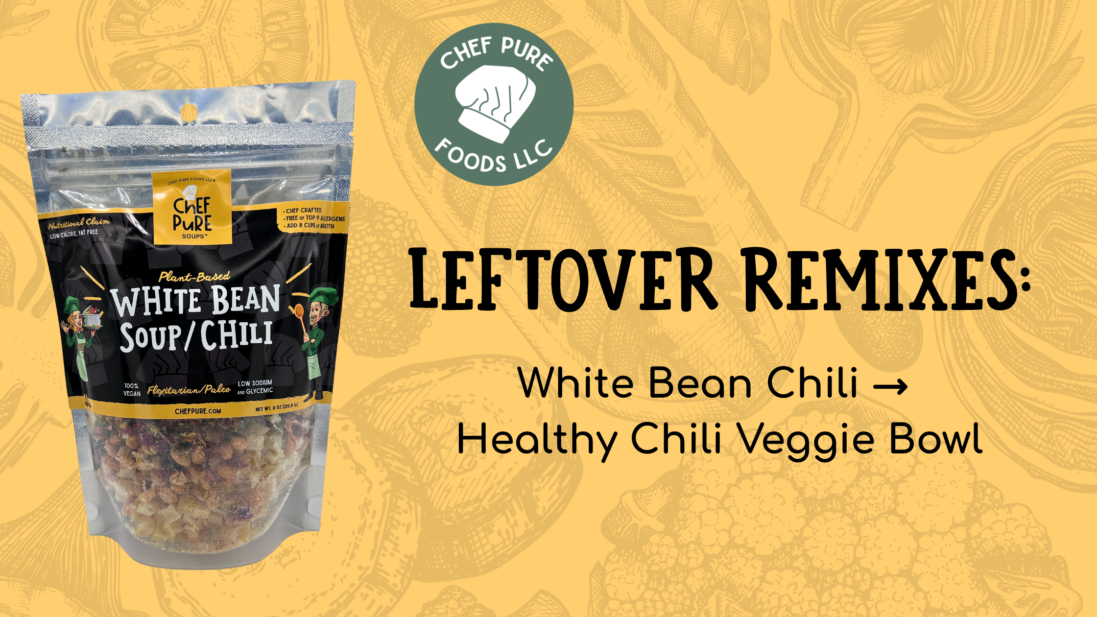 Leftover White Bean Chili → Healthy Chili Veggie Bowl