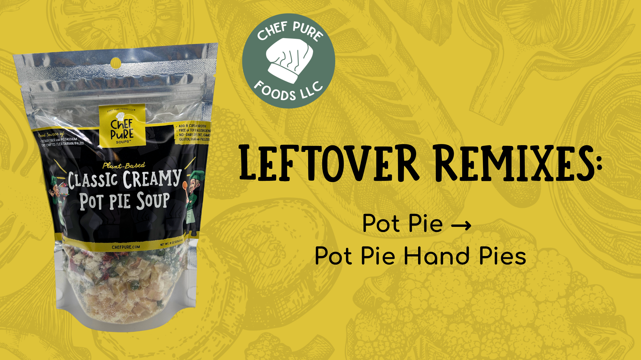 Leftover Pot Pie → Pot Pie Hand Pies