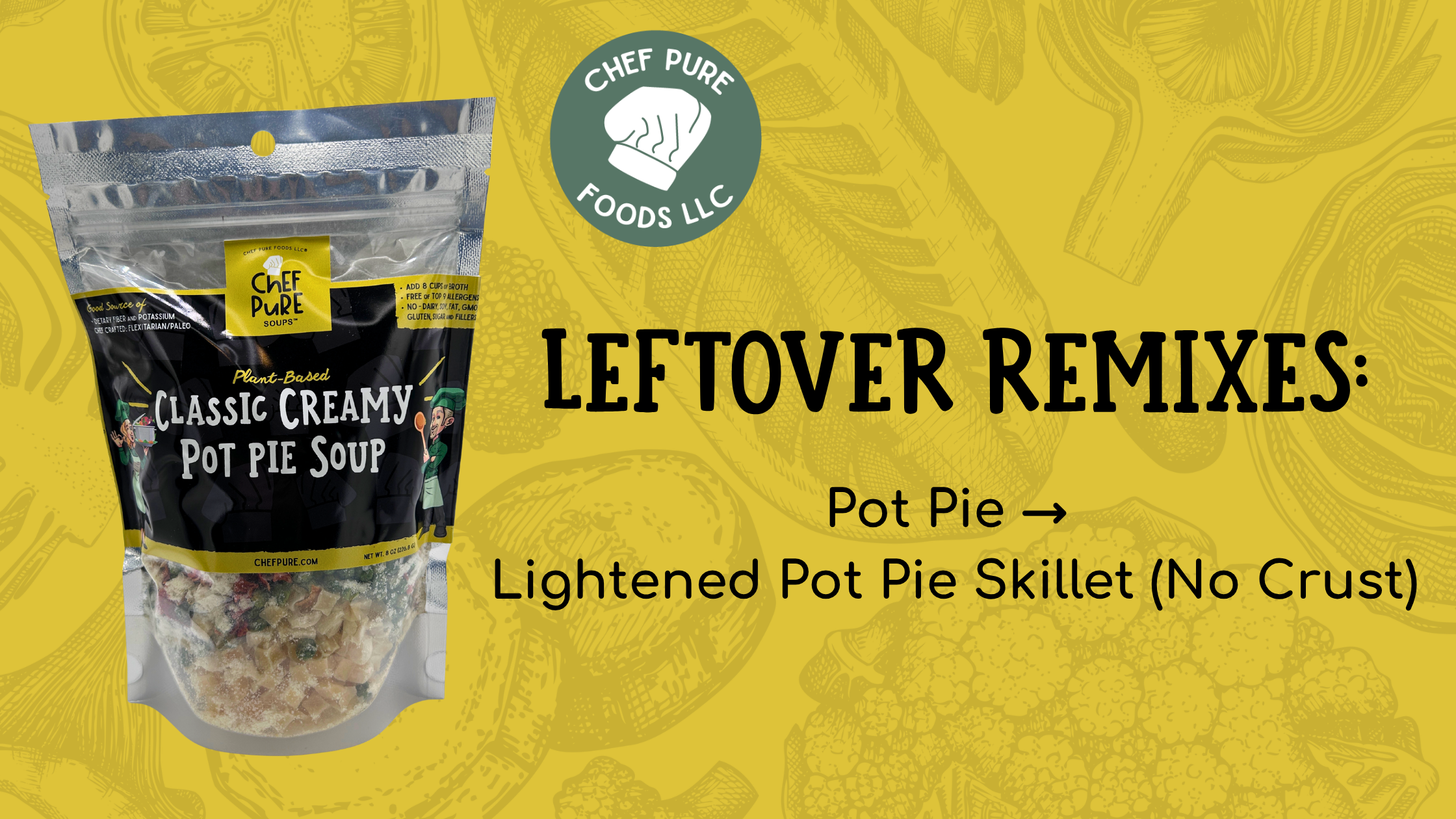Leftover Pot Pie → Lightened Pot Pie Skillet (No Crust)