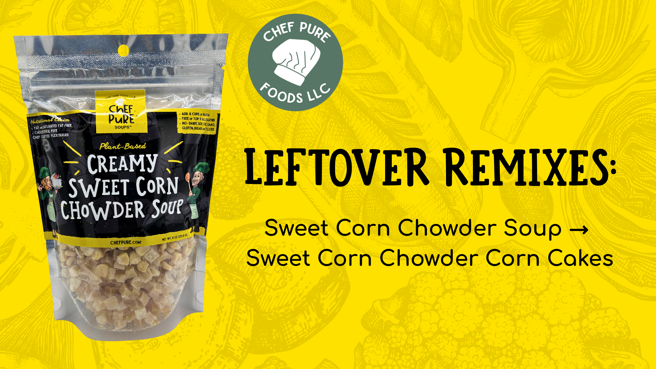 Leftover Sweet Corn Chowder Soup →  Sweet Corn Chowder Corn Cakes