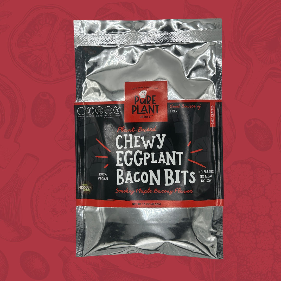 Chewy Bacon Eggplant Vegan Jerky Bits
