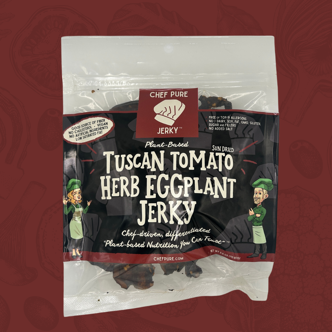 Tuscan Tomato Herb Eggplant Jerky