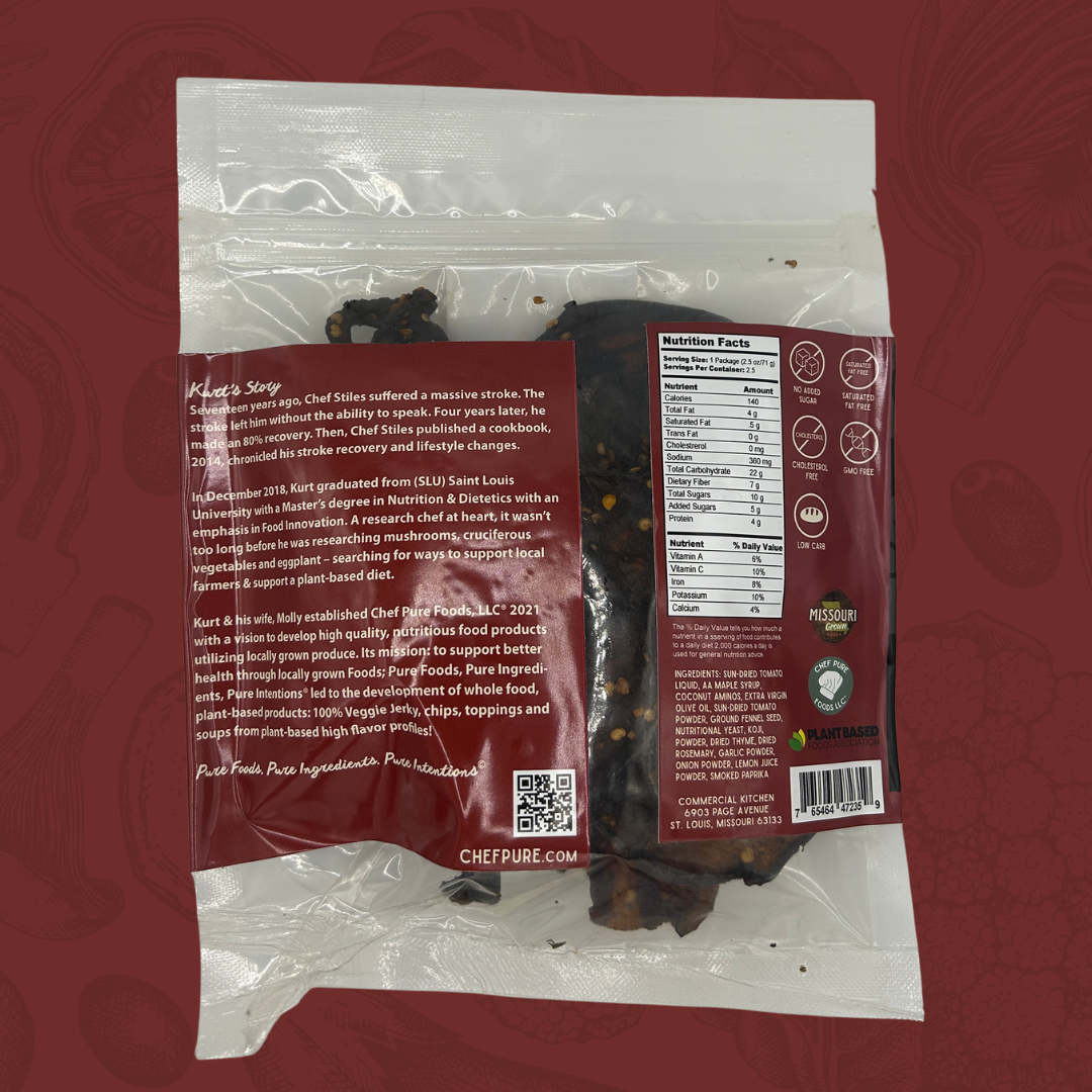 Tuscan Tomato Herb Eggplant Jerky